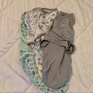 Set of 4 Swaddle Me Swaddle Blankets